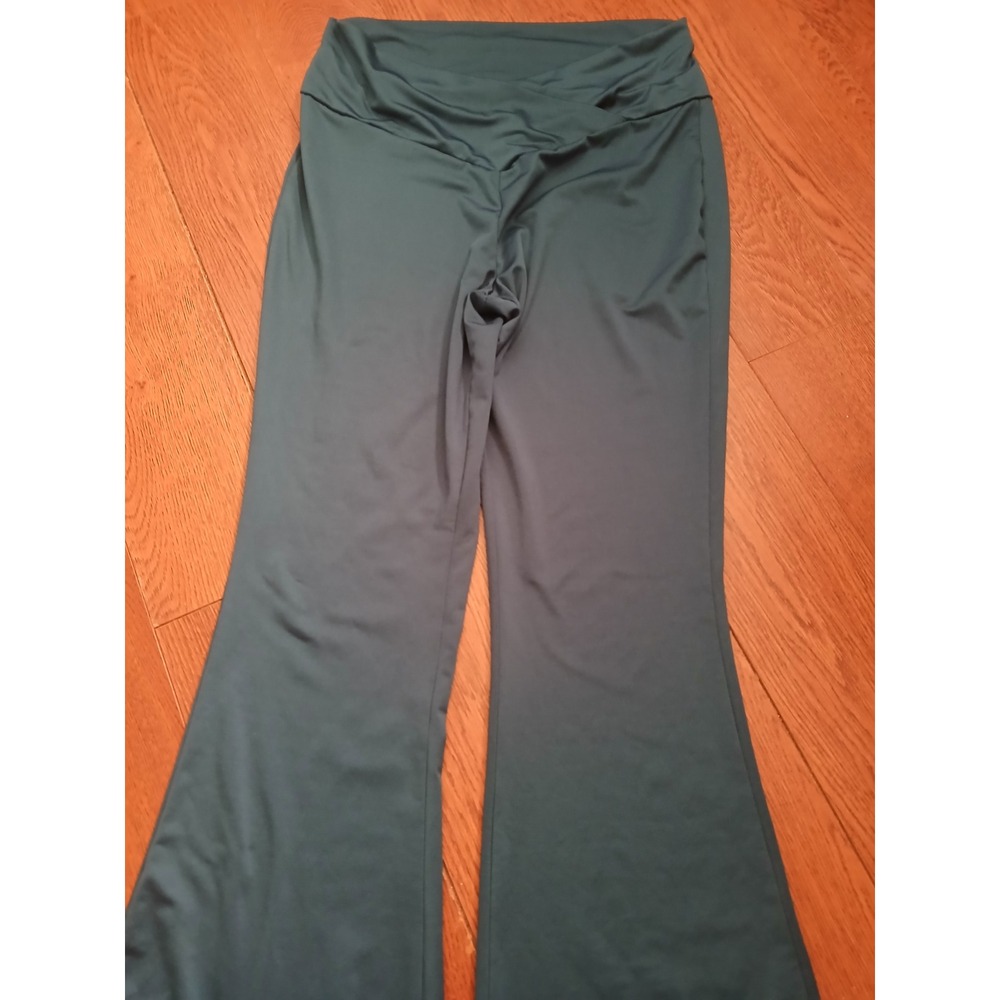 Blue Stretchy Flare Soft Leggings Large - Picture 3 of 9